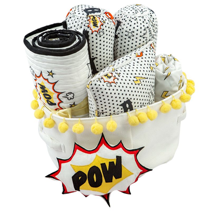 Little West Street - Crib Gift Hamper Superhero With Quilt