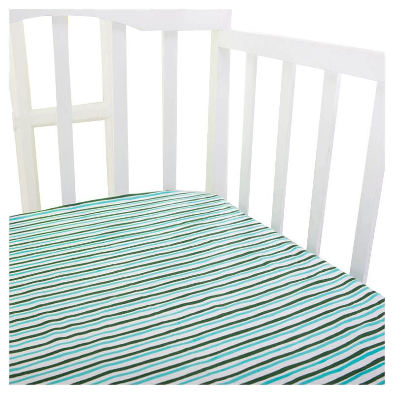 Little West Street - Serengeti Stripes Crib Fitted Sheet