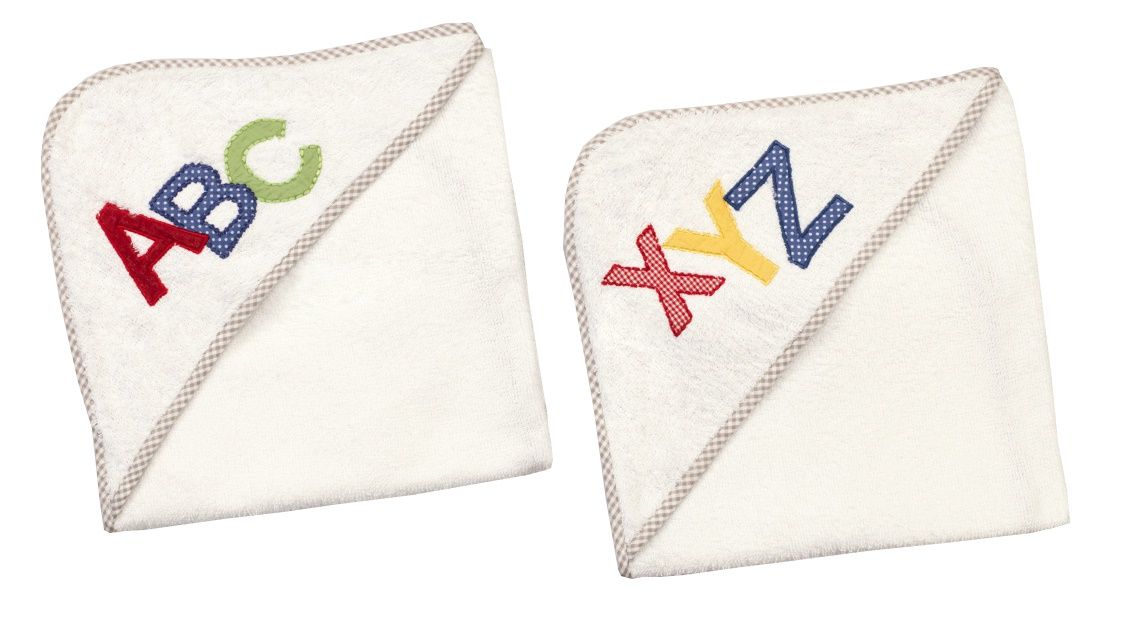 Little West Street - Baby A Is For Apple Hooded Towel Set