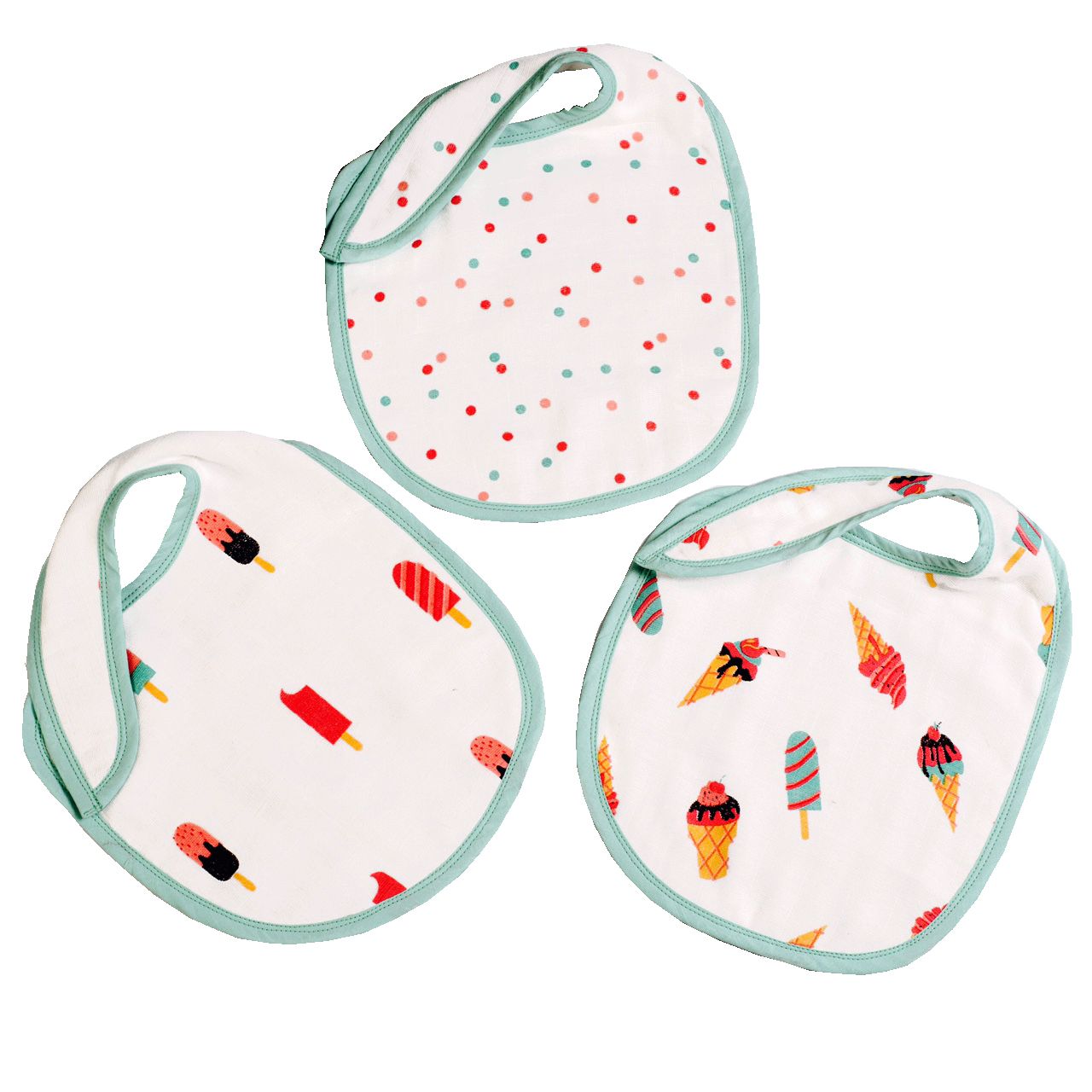 Little West Street - Baby Scoops & Smiles Bib Set