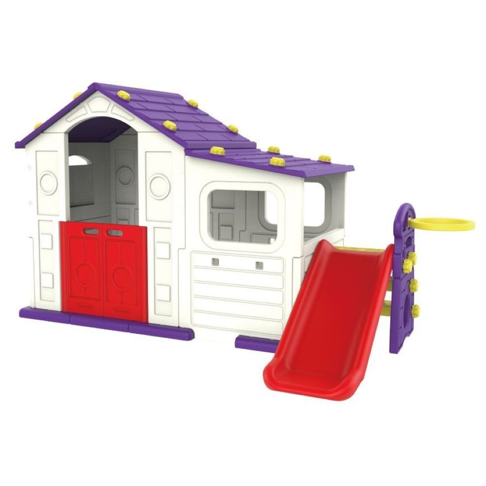 MYTS - Activity Playhouse W/ Playside + Slide + Basketball