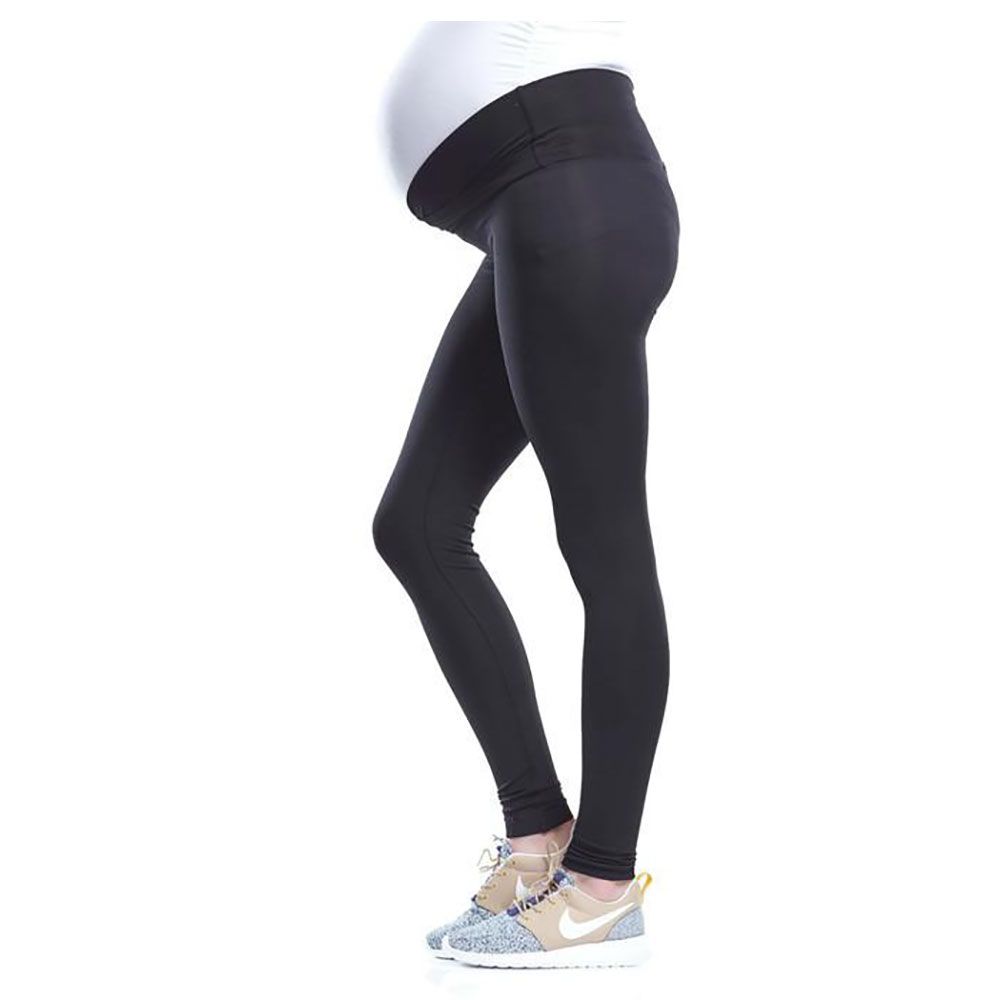 Mums & Bumps - Soon Sage Active Maternity Legging - Black