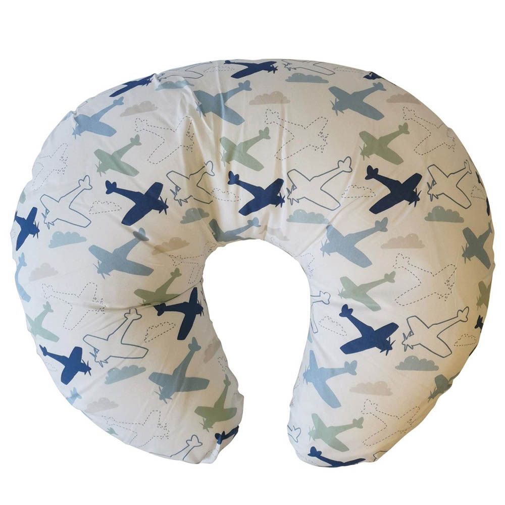 Mums & Bumps - Dreamgenii Nursing Pillow - Blue Planes