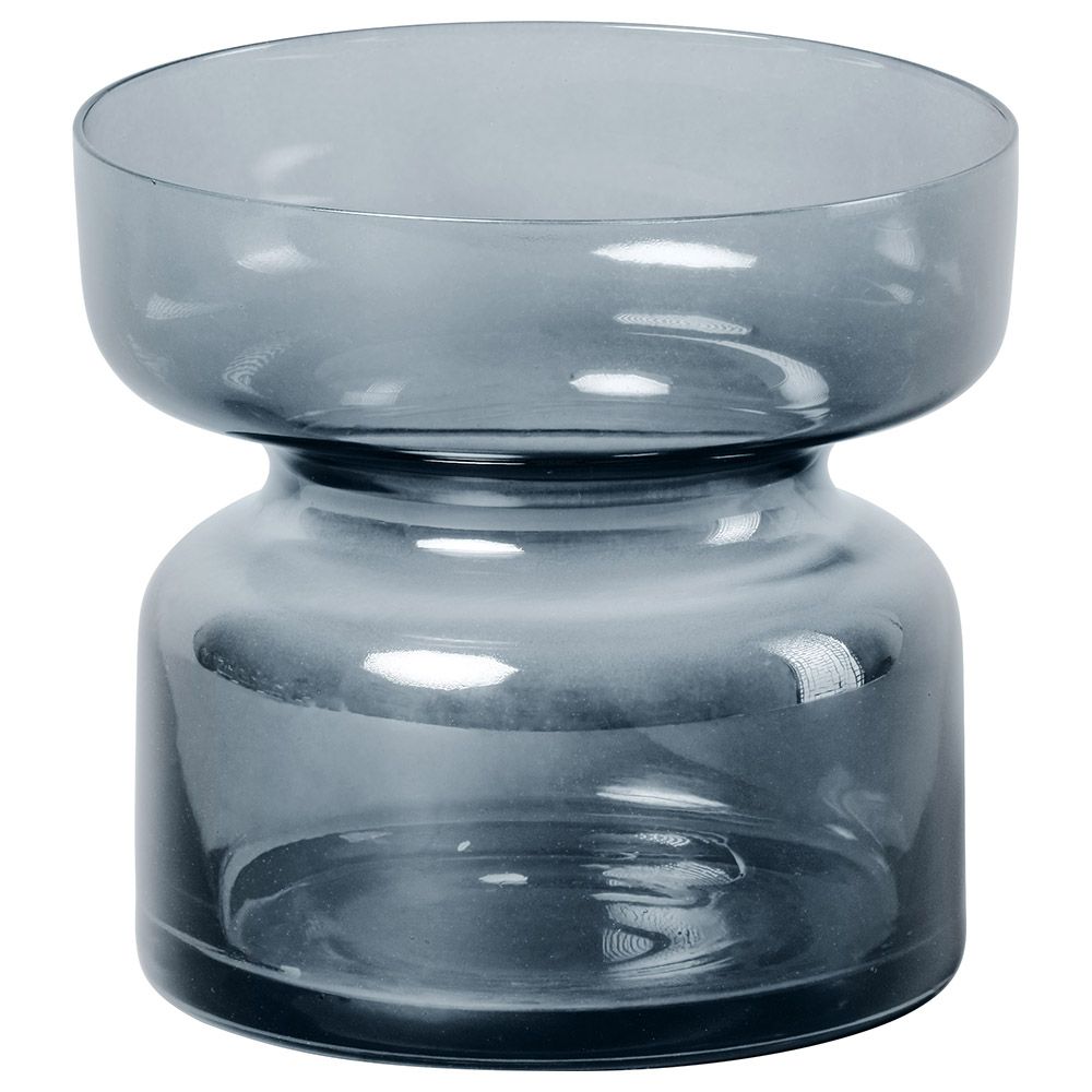 Aery - Copenhagen Tea Light Holder - Sapphire Glass 