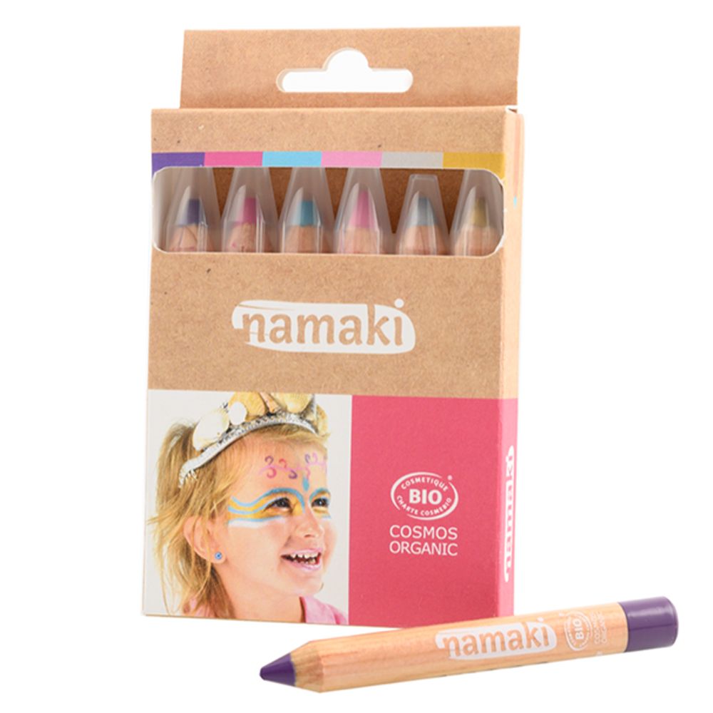 Namaki - Organic Face Paint Pencils - Enchanted Worlds - Set of 6