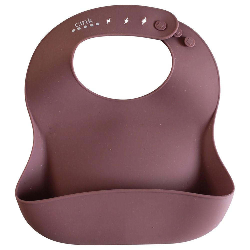 Cink - Soft Silicone Bib - Beet