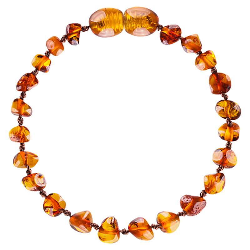 Made by Nature - Premium Amber Baby Teething Bracelet - Caramel