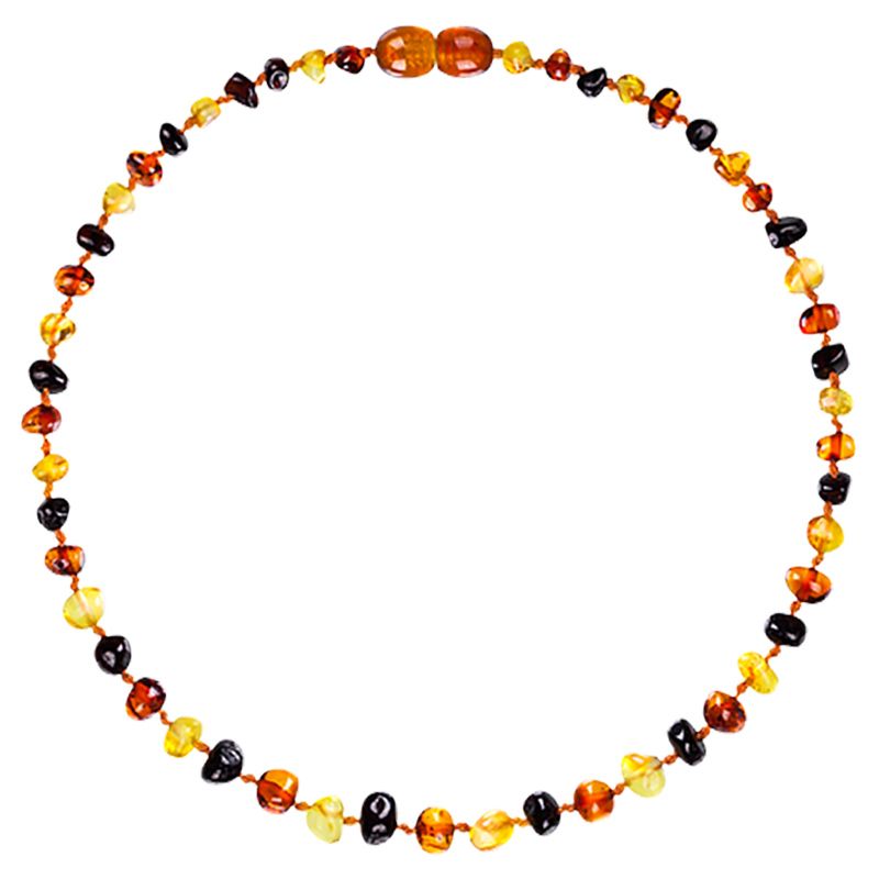 Made by Nature - Premium Amber Baby Teething Necklace - Multicolor