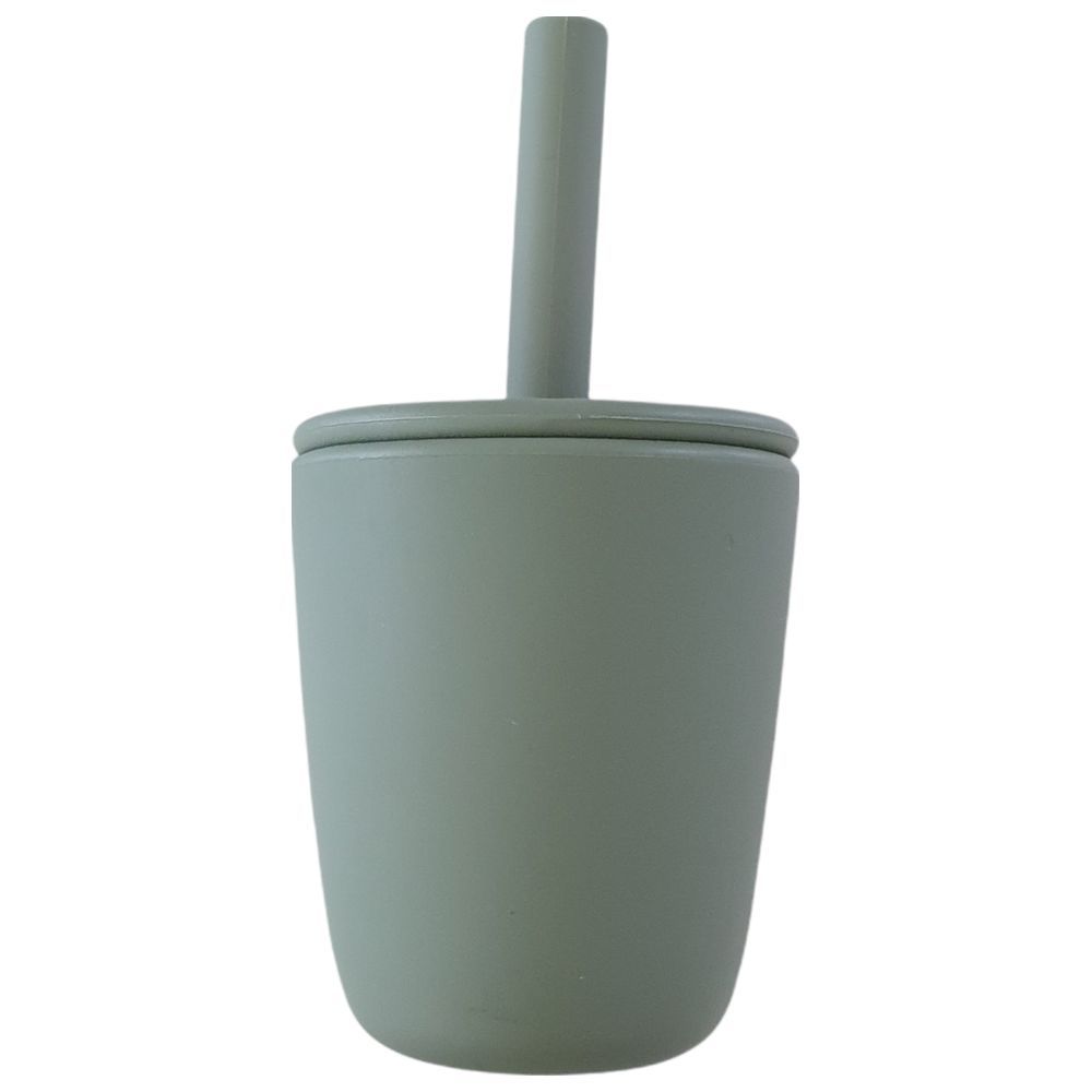 Dove and Dovelet - Silicone Cup with Straw Lid - Sage