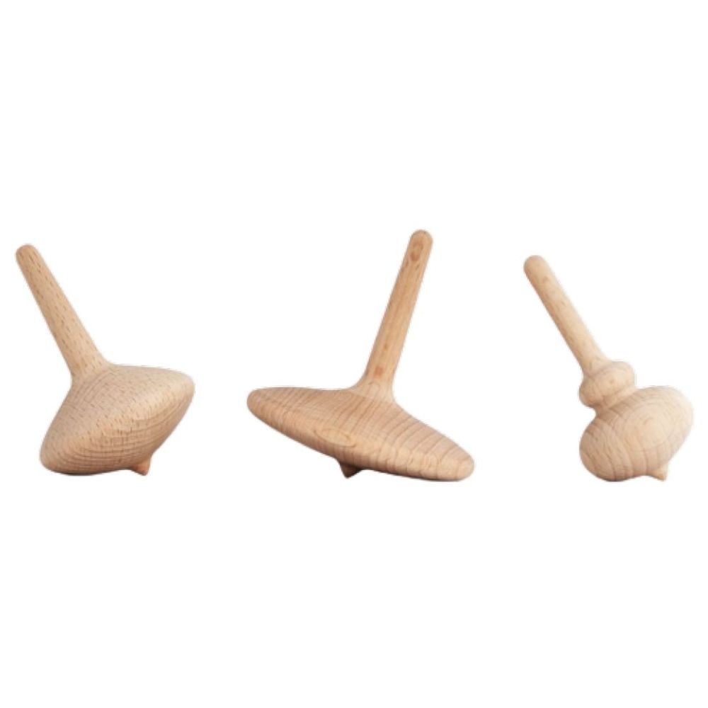 Ooh Noo - Wooden Spinning Toys - Three Little Woodies