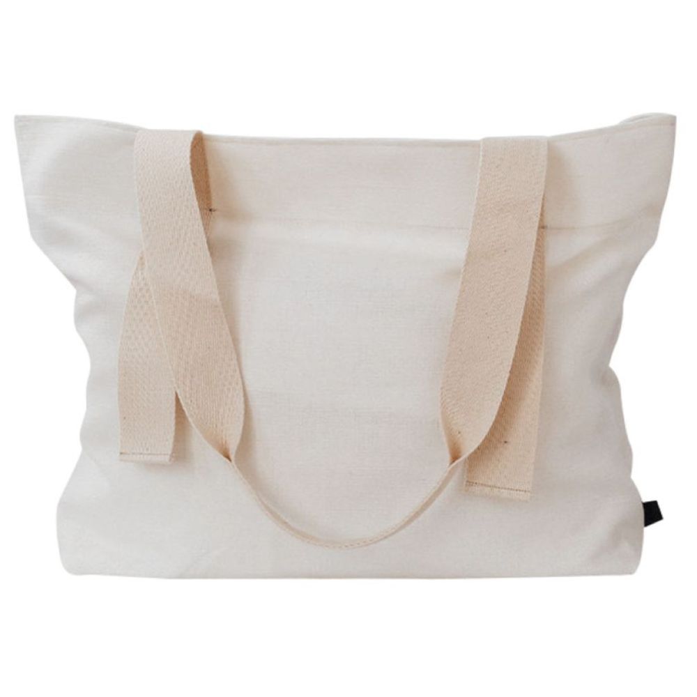 Ooh Noo - Linen Tote Bag - White