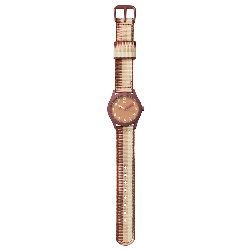 Fabelab - Kids Watch - Stripes - Clay