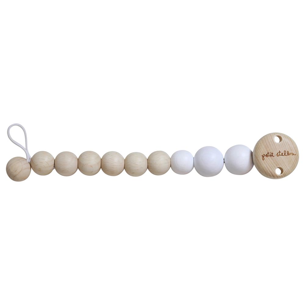 Petit Stellou - Pacifier Clip - Milk