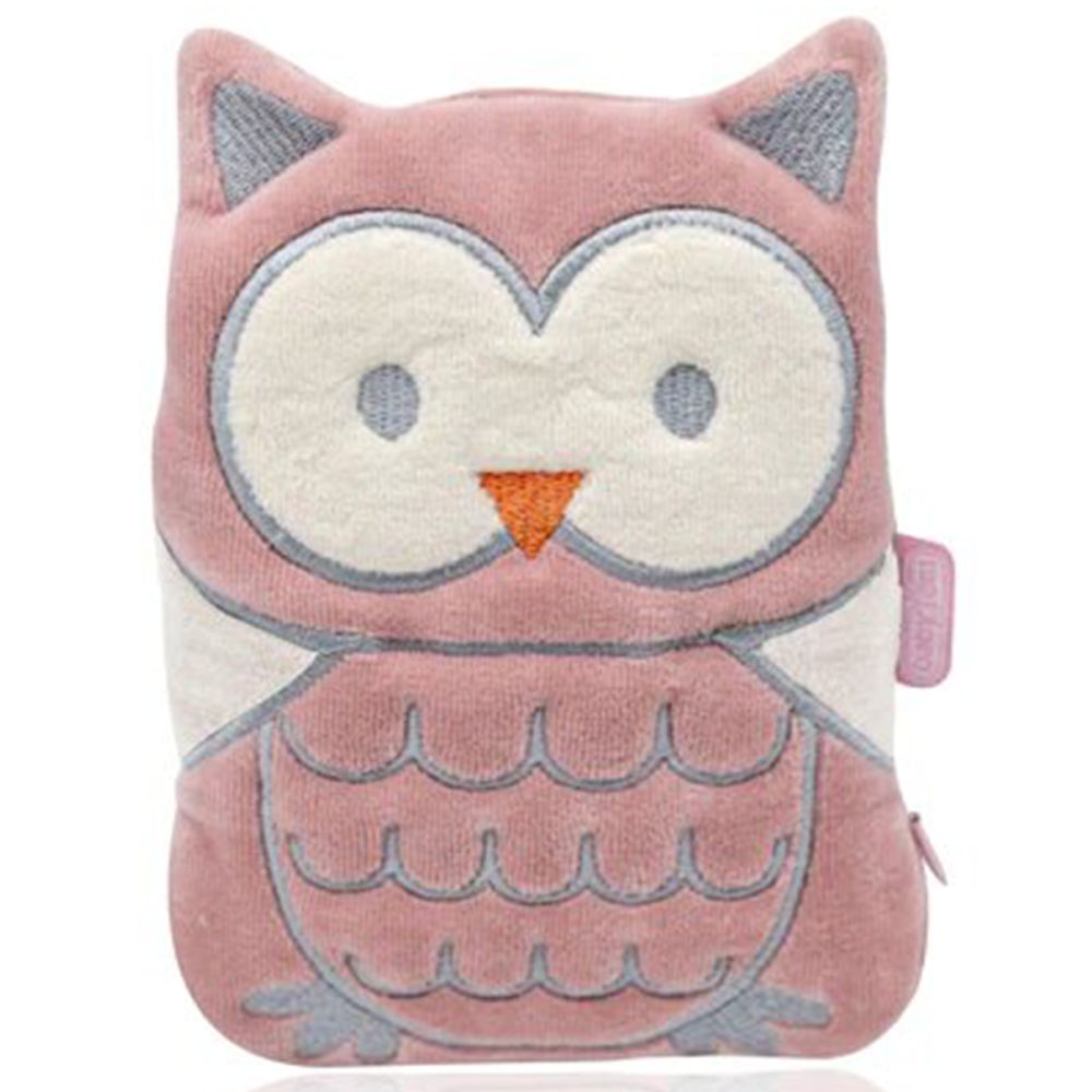 Babyjem - Cherry Seeds Filled Velvet Colic Pillow Owl - Rose