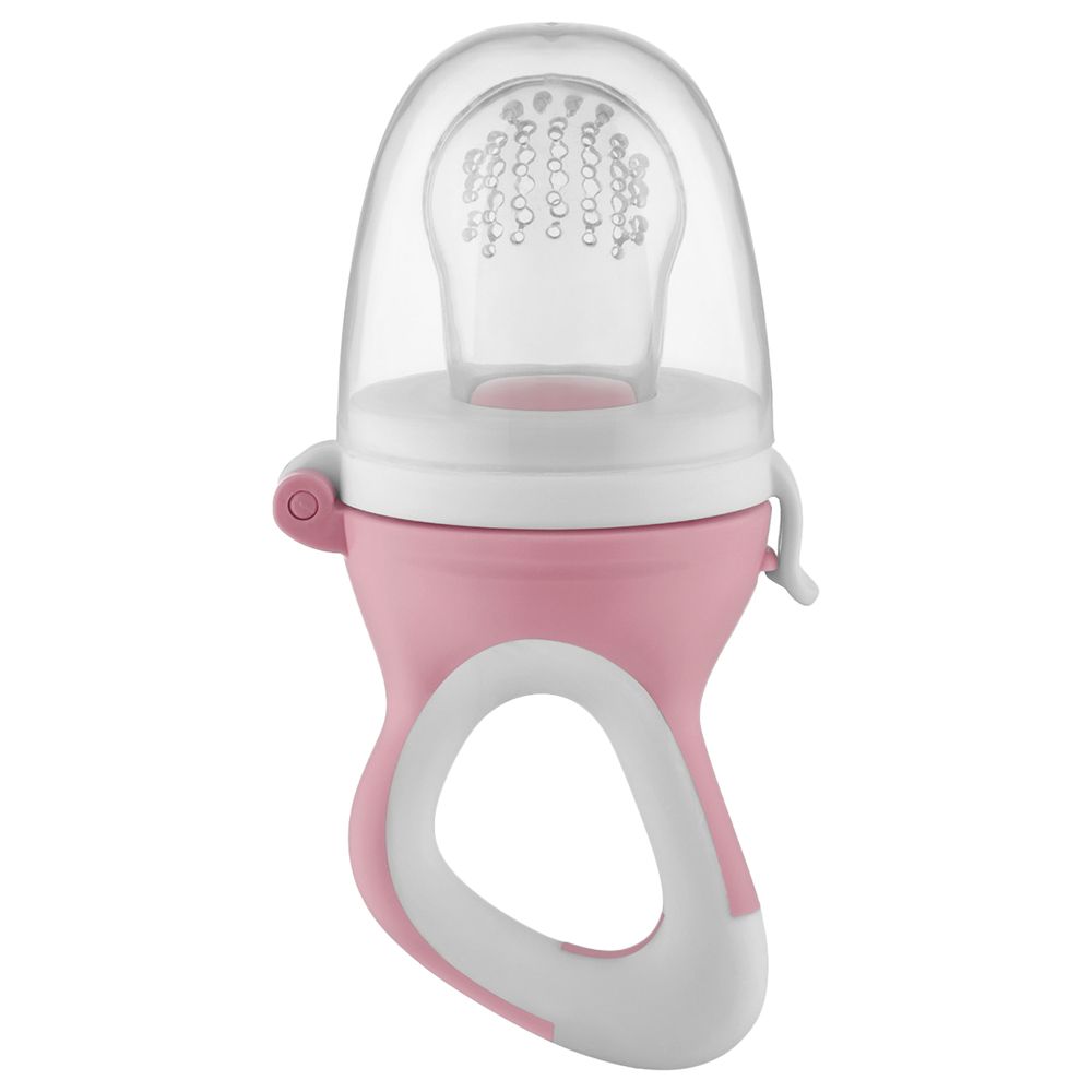 Babyjem - Silicone Fruit & Vegetable Feeder Pacifier - Pink