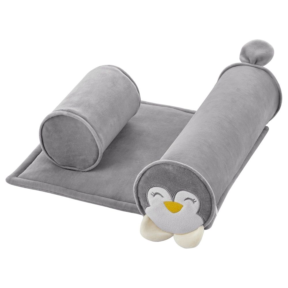 Babyjem - Side Sleep Pillow - Pinguin - Grey