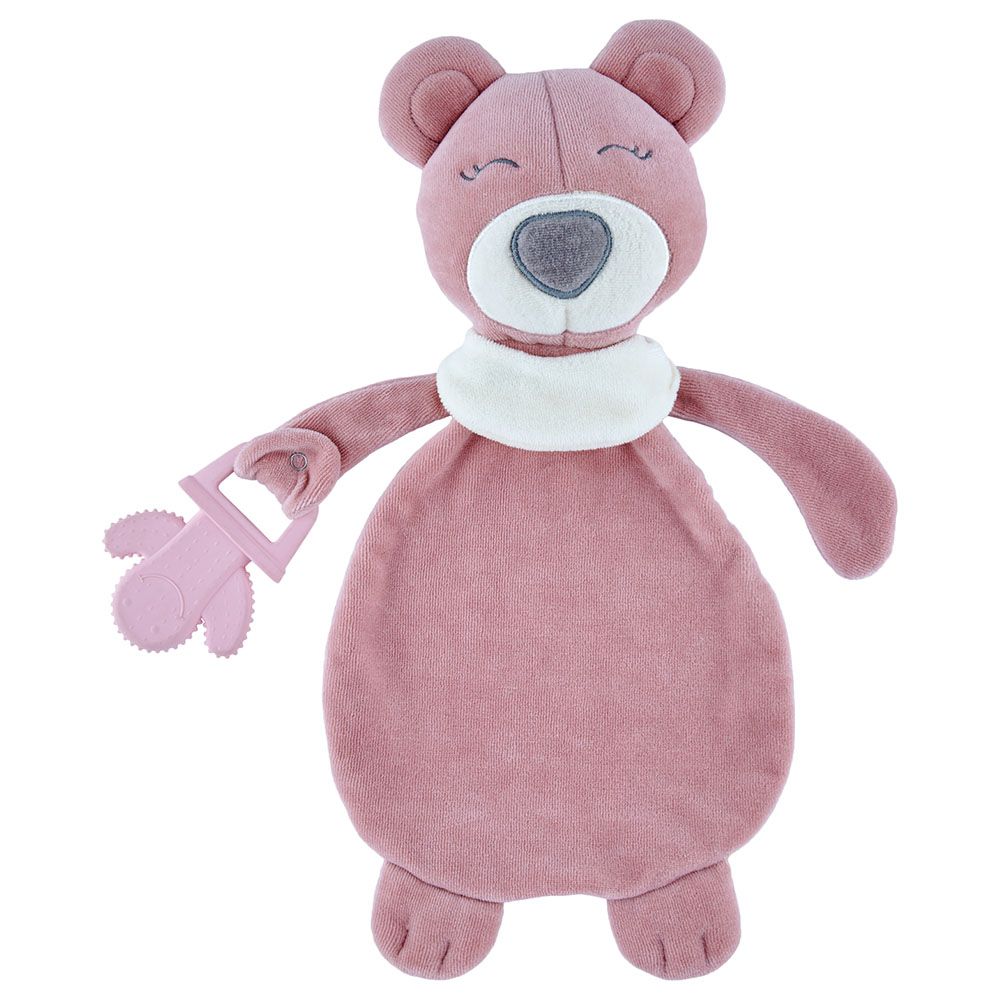 Babyjem - Sleep Teddy Bear Teether - Rose 