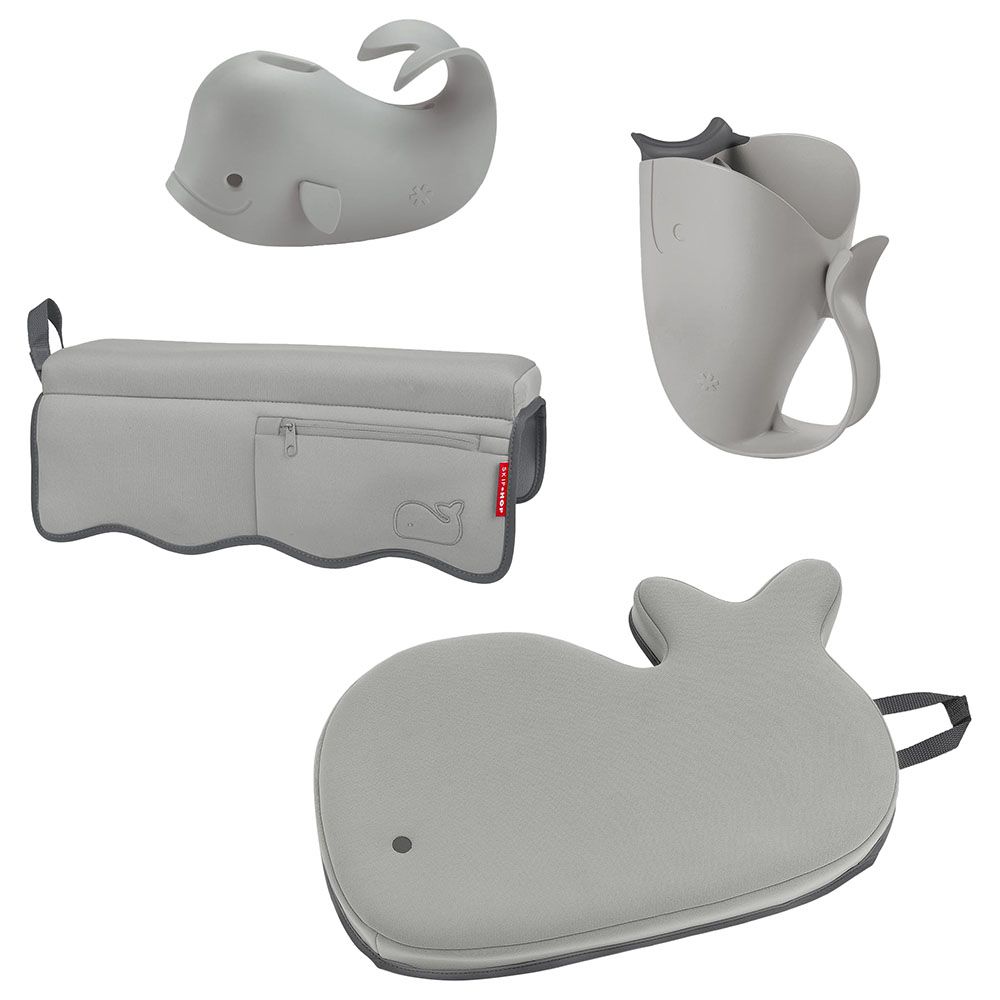 Skiphop - Moby Bathtime Essentials 4pcs - Grey