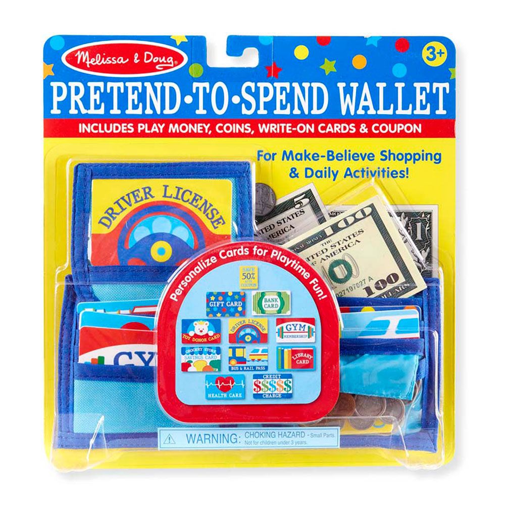 Melissa & Doug - Pretend-to-Spend Wallet