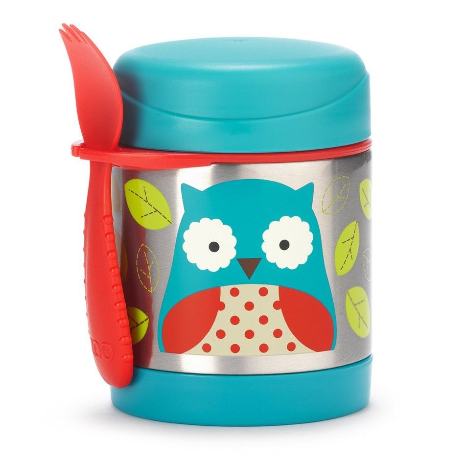 SkipHop - Zoo Food Jar 325ml - Owl