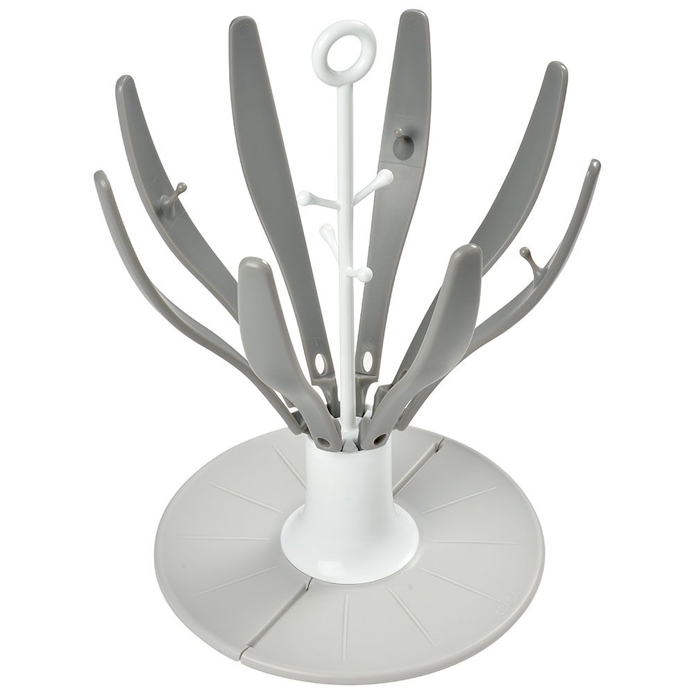 Beaba - Flower Foldable Draining bottle Rack - Grey