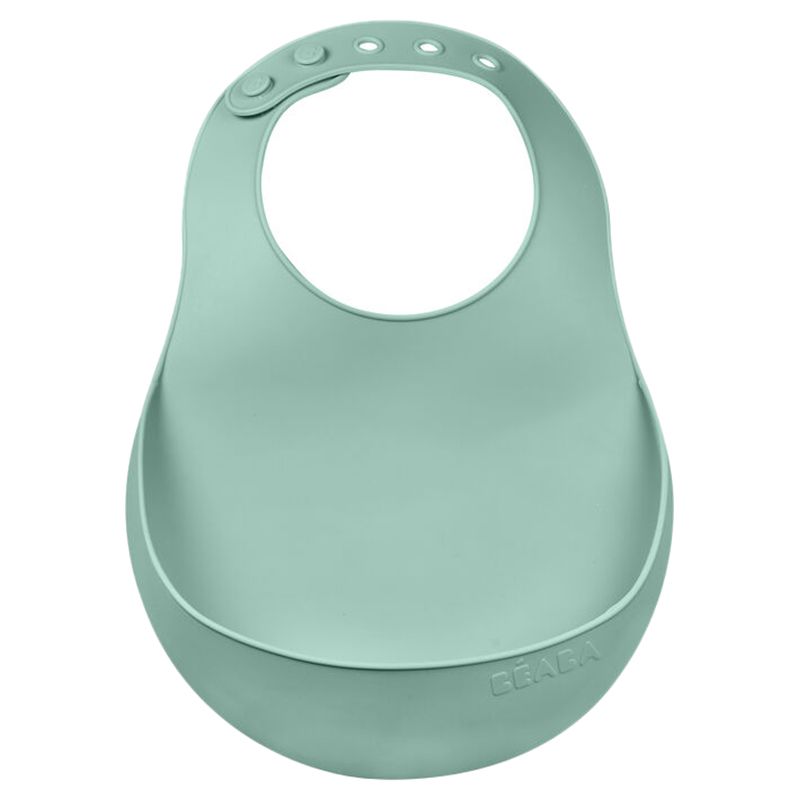 Beaba - Silicone Bib - Sage Green