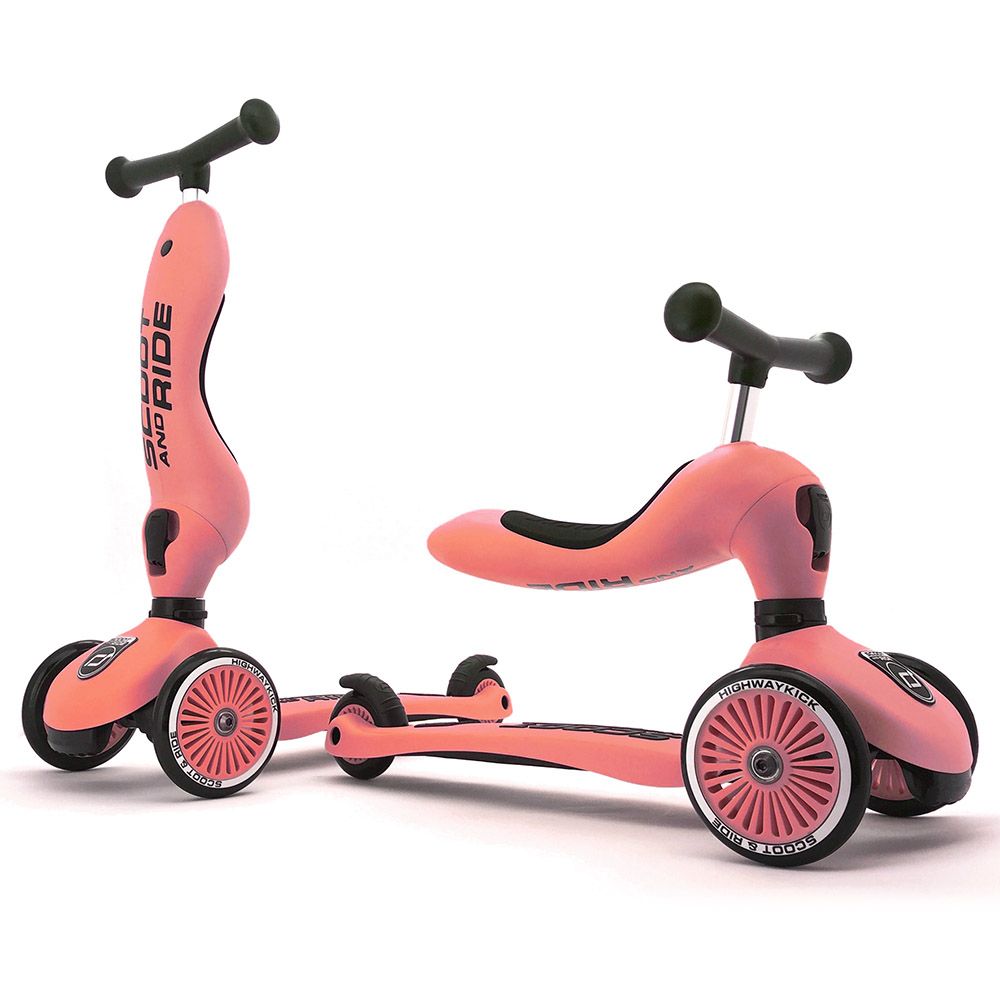 Scoot & Ride - 2-in-1 Highwaykick 1 Scooter - Peach