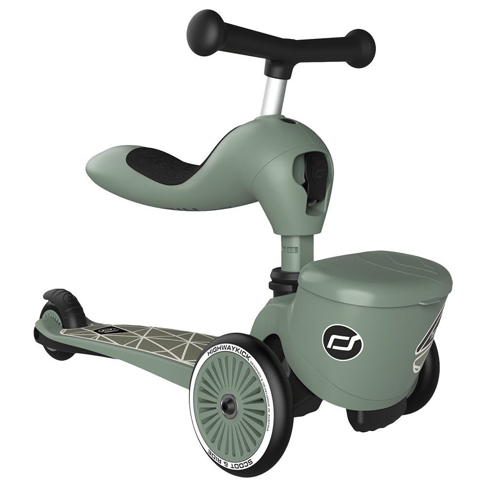 Scoot & Ride - Highwaykick 1 Lifestyle Scooter - Green Lines