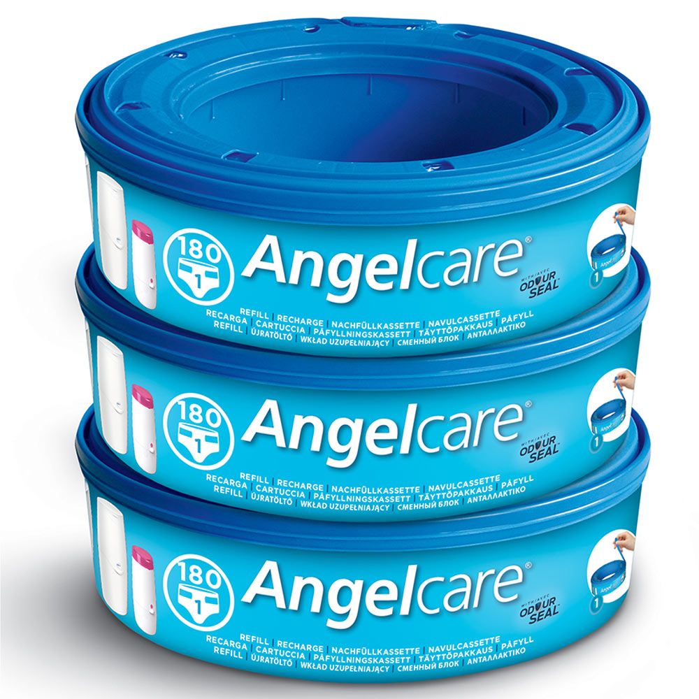 Angelcare - Nappy Disposal System - Refill Cassettes - Pack of 3