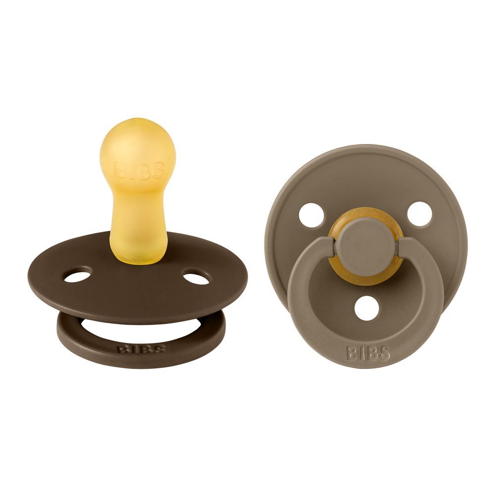 Bibs - Colour S2 Pacifiers - Pack of 2 - Mocha/Dark Oak