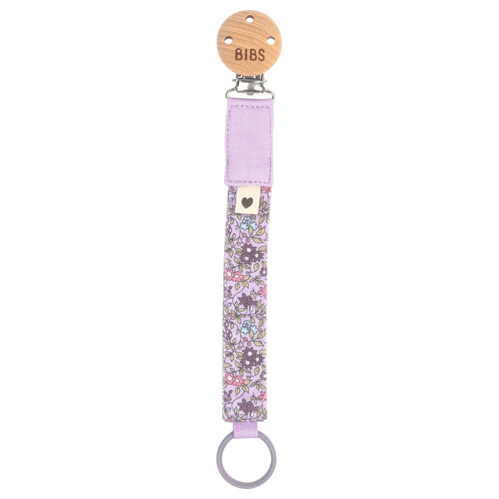 Bibs - Liberty Pacifier Clip Camomile Lawn - Violet Sky