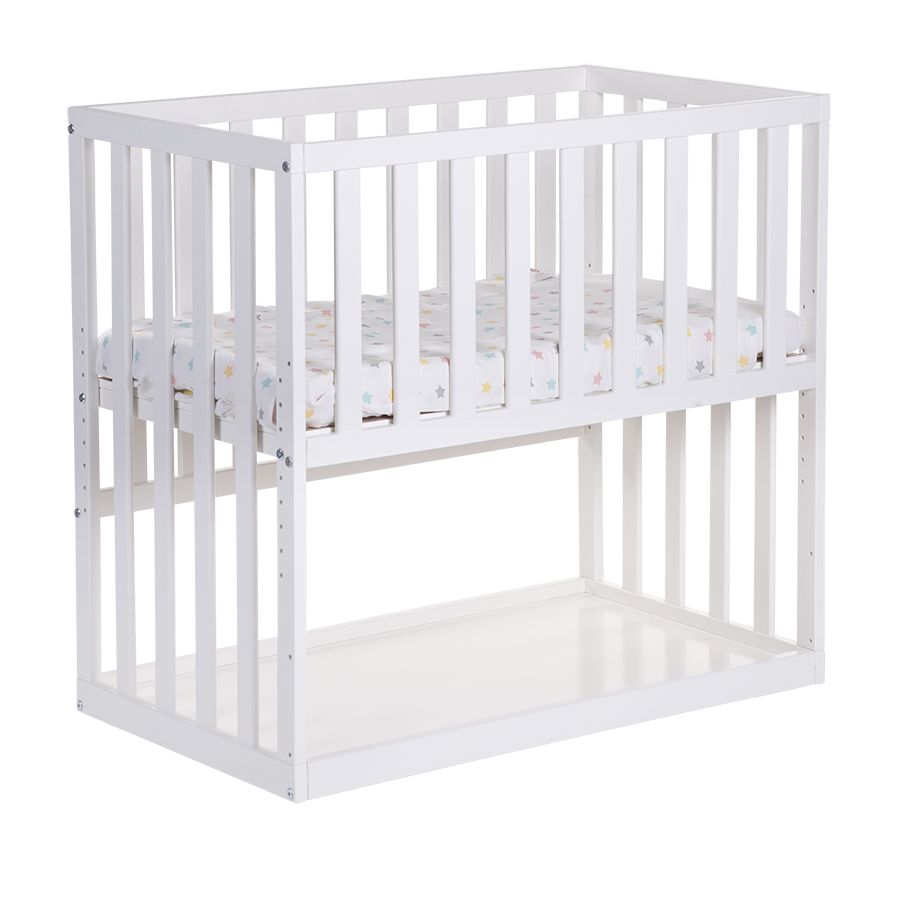 Childhome - Bedside Crib Beech - White