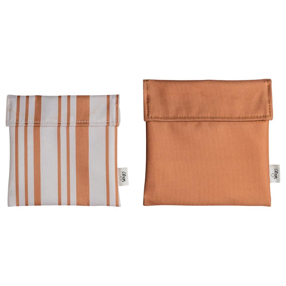 Citron - Reusable Sandwich Bag - Set Of 2 - Caramel