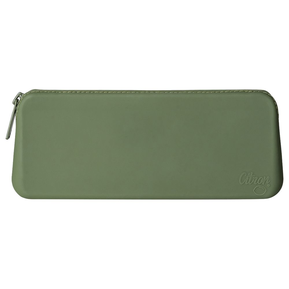 Citron - Silicone Cutlery Pouch - Green