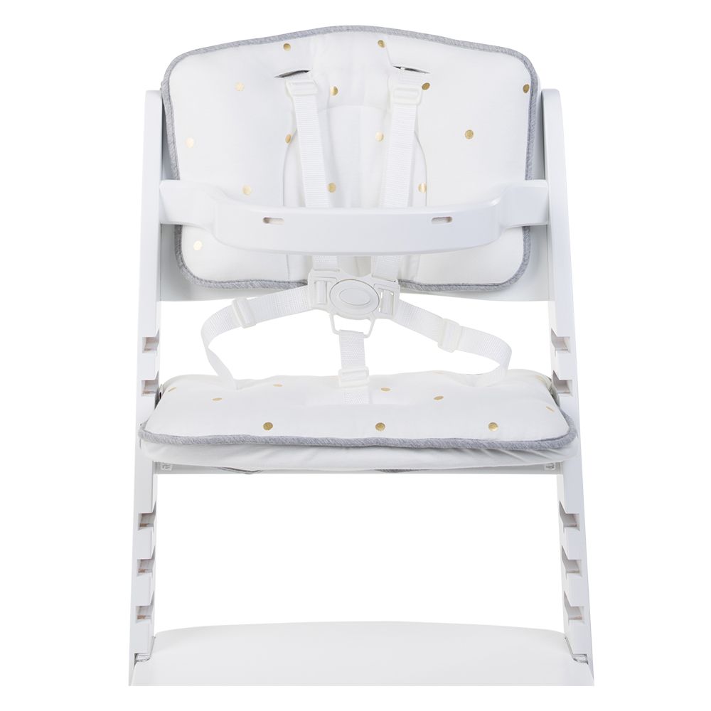 Childhome - Baby Grow Chair Cushion Jersey Gold Dots - White