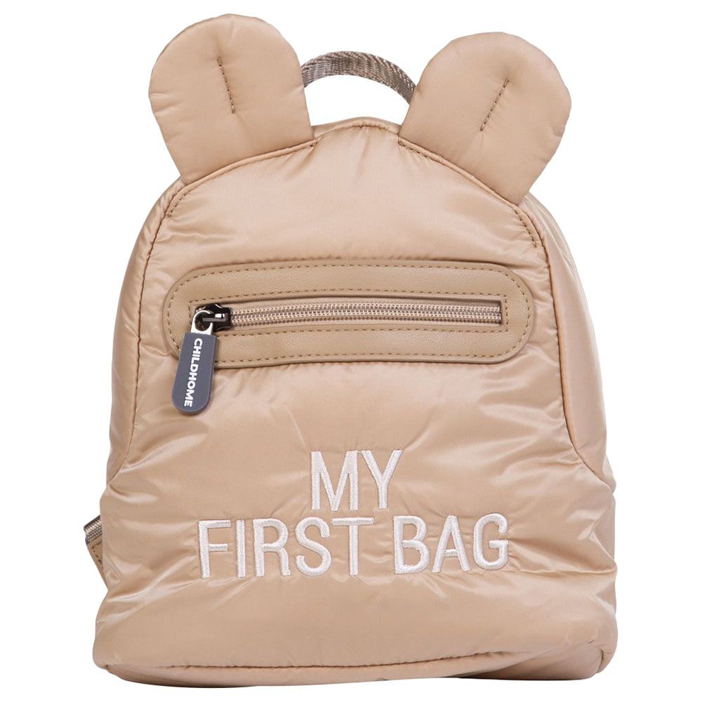 Childhome - Kids My First Bag - Puffered Beige - 5 Inch