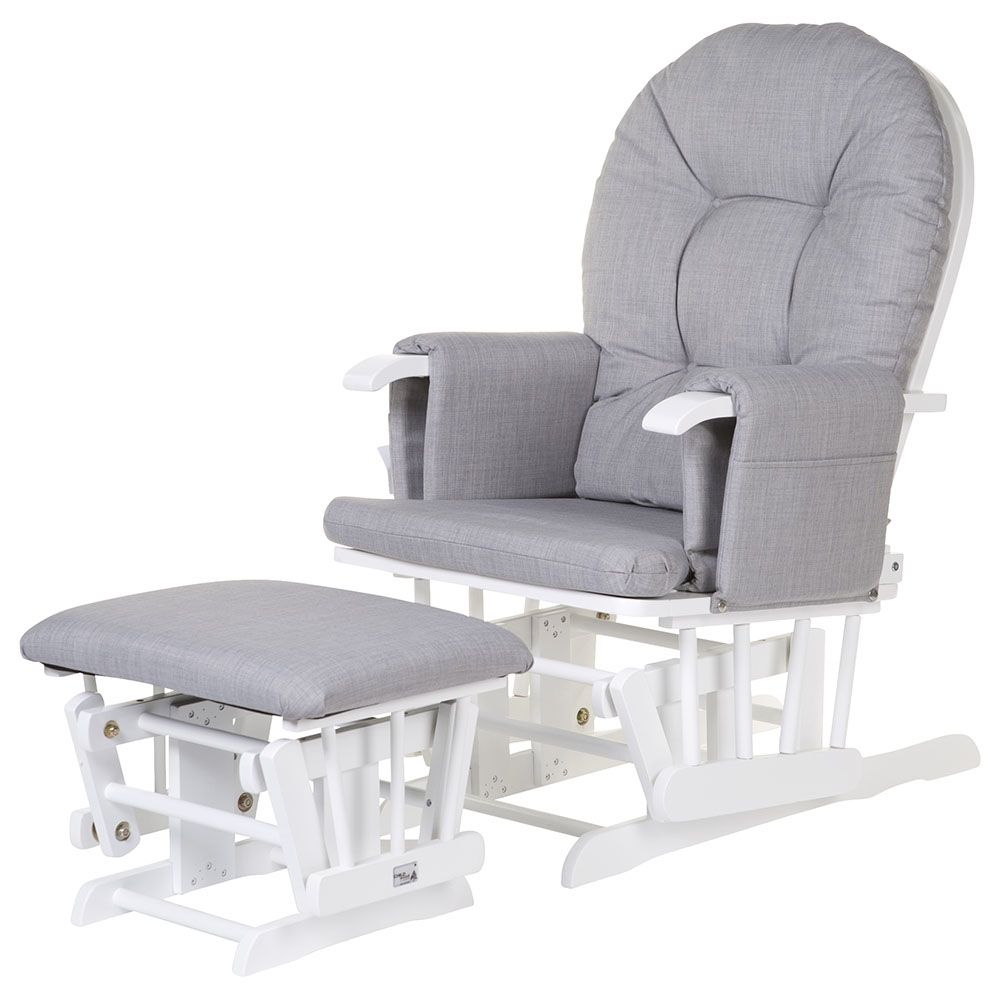 CHILDHOME - Gliding Chair With Footrest - Grey