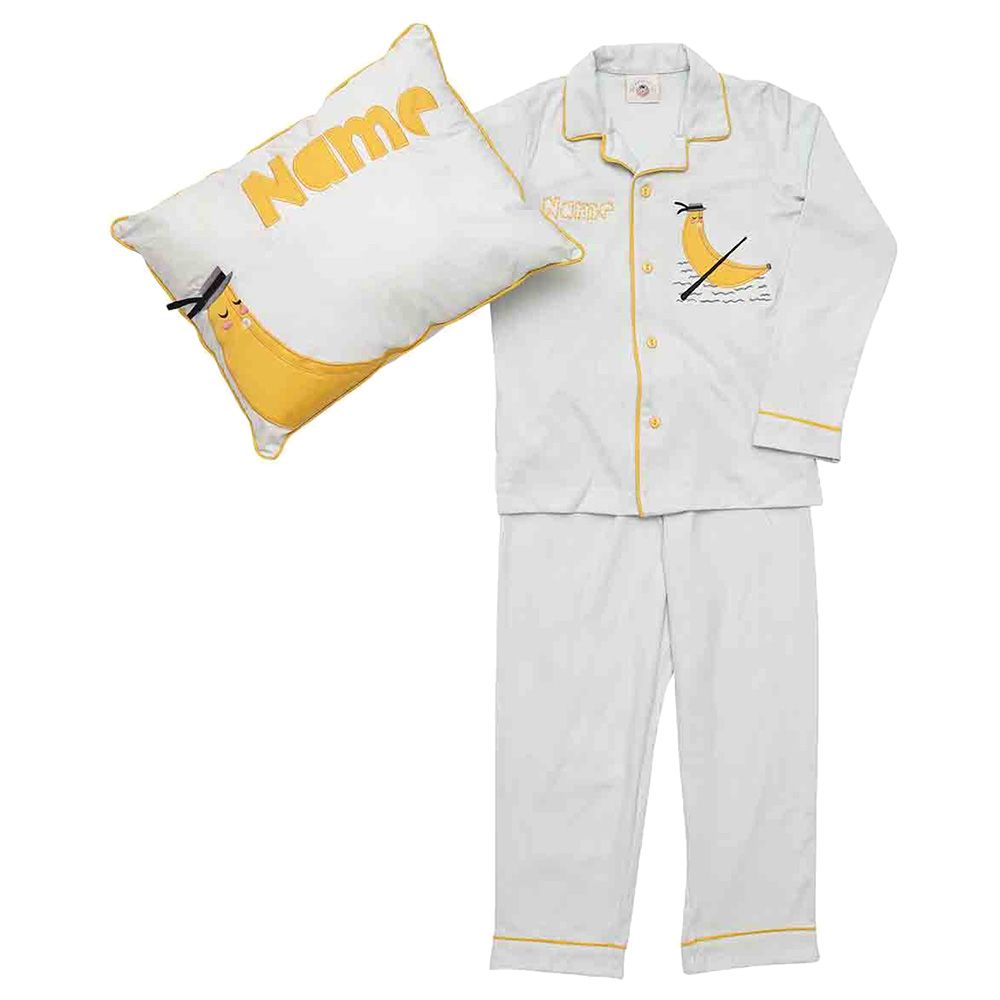 Mi Dulce An'Ya - 2pc-Set - Banana Boat Night Suit & Cushion