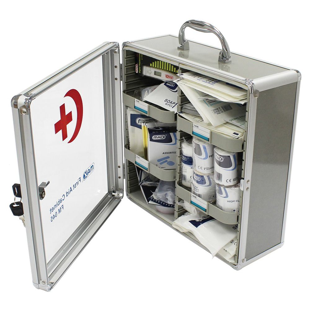 Max Medical - First Aid Cabinet FM045 with Contents