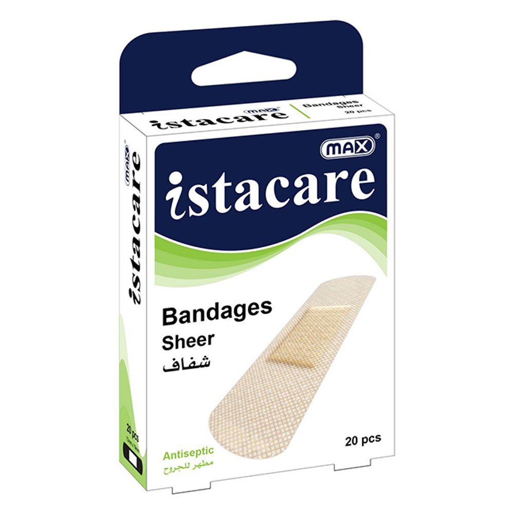 Max Medical - Istacare Bandages Sheer 20pcs/box