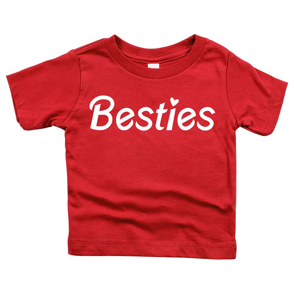 Matching Family Outfits - Daughter's Besties T-Shirt - Red