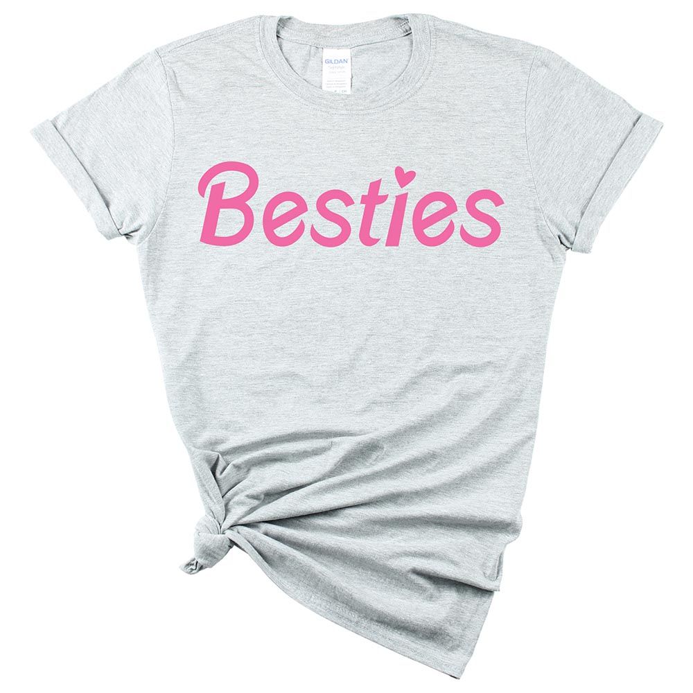 Matching Family Outfits - Mom's Besties T-Shirt - Grey