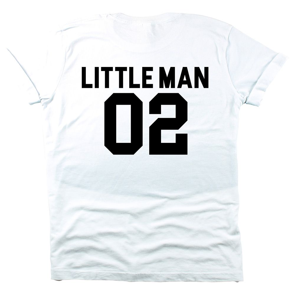 Matching Family Outfits - Son Little Man 02 T-Shirt - White