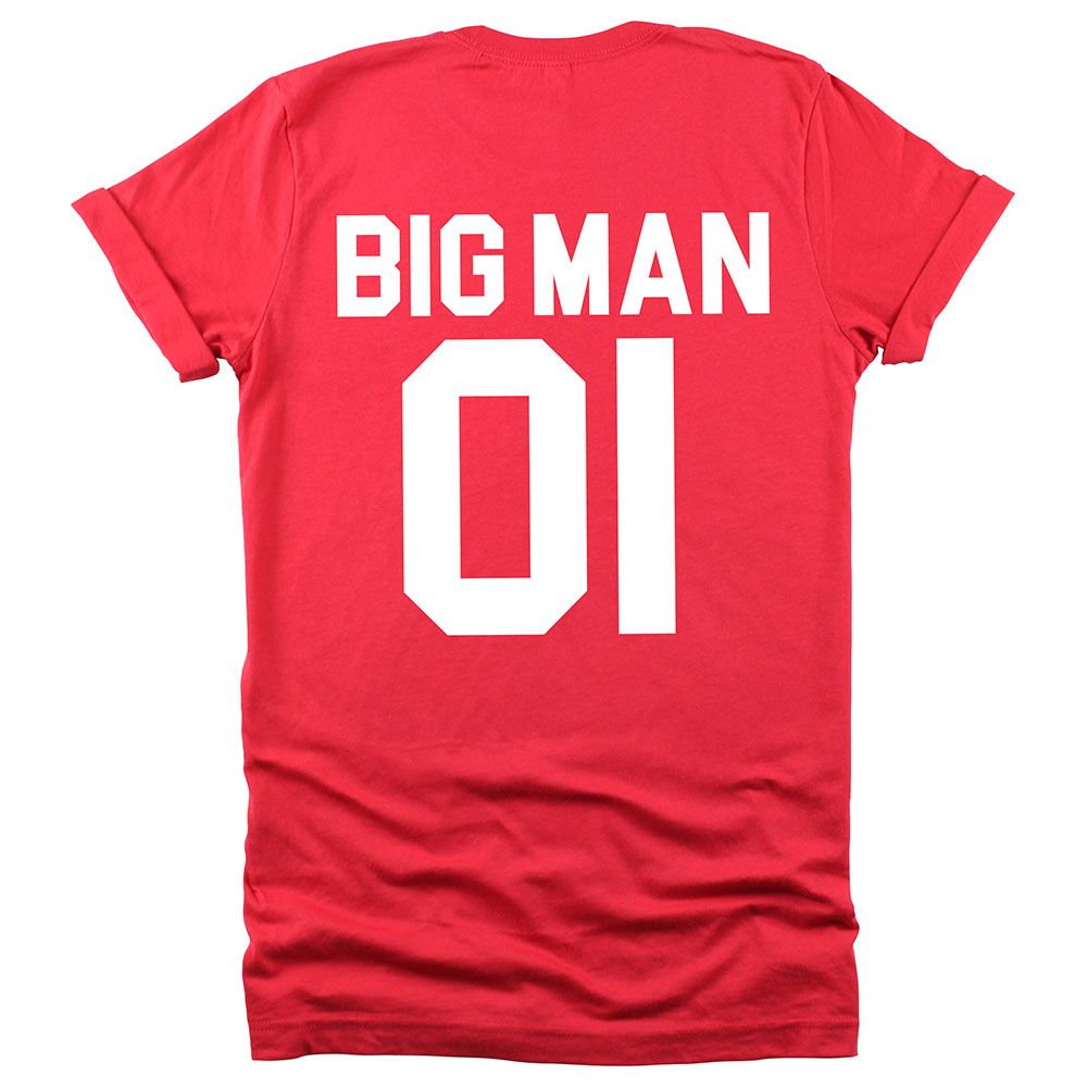 Matching Family Outfits - Dad Big Man 01 T-Shirt - Red