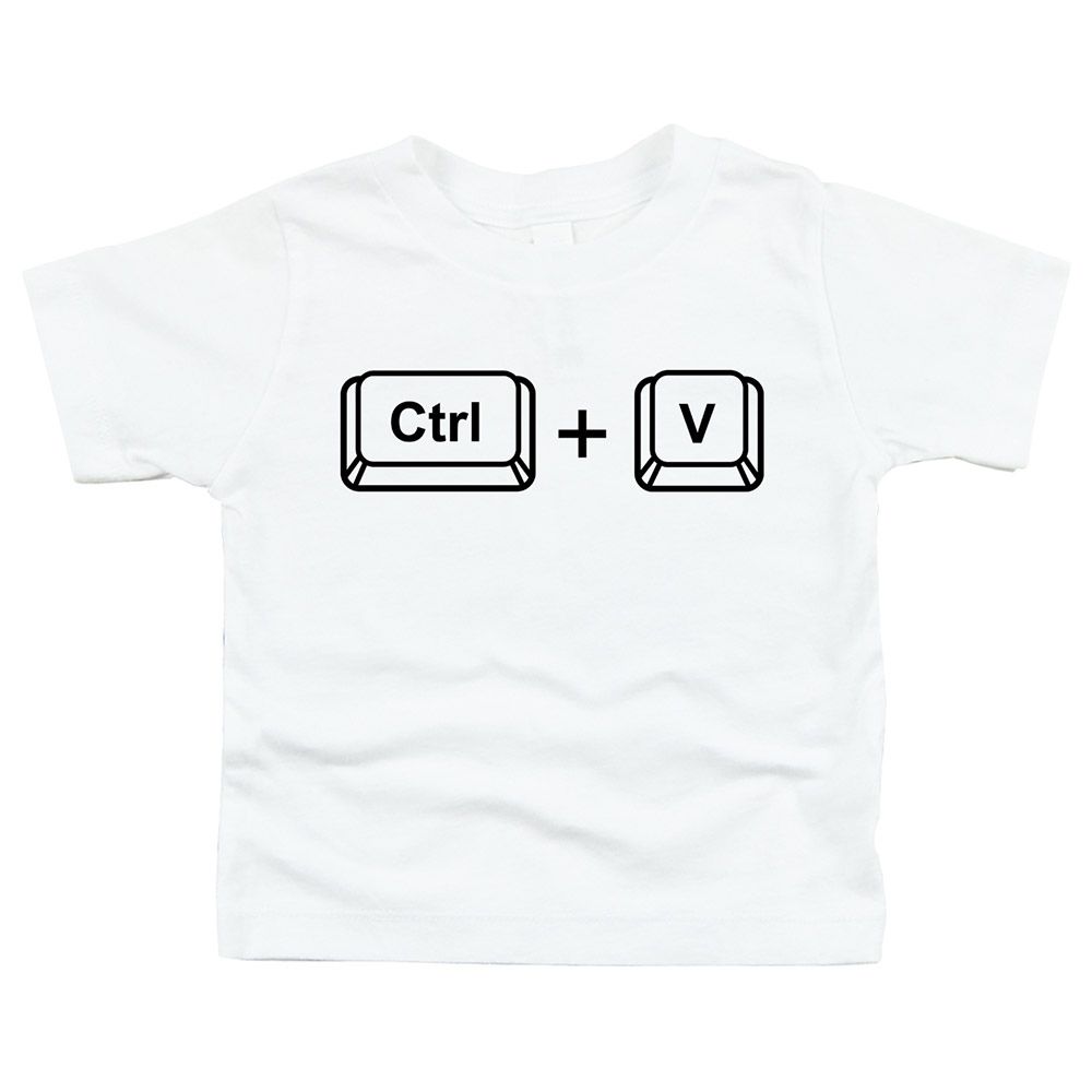 Matching Family Outfits - Son Ctrl+V T-Shirt - White