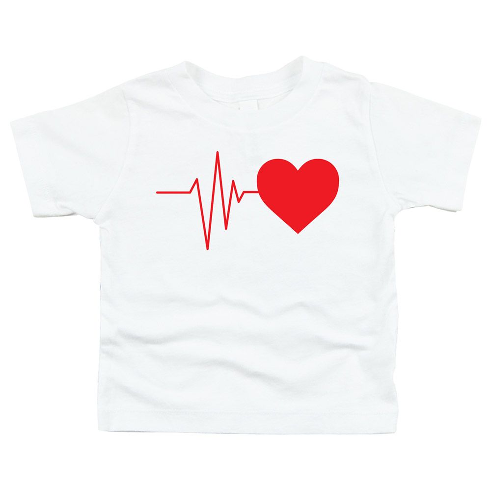 Matching Family Outfits - Daughter Heartbeats T-Shirt - White