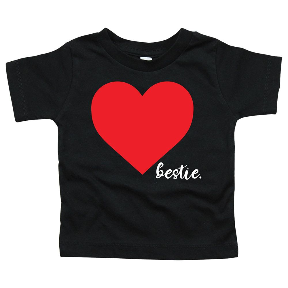 Matching Family Outfits - Daughter Bestie T-Shirt - Black