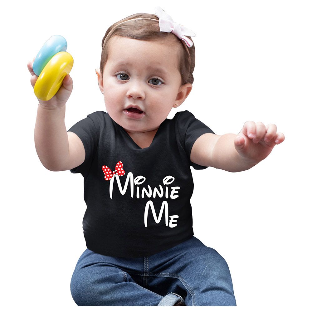 Matching Family Outfits - Daughter "Minnie Me" T-Shirt - Black