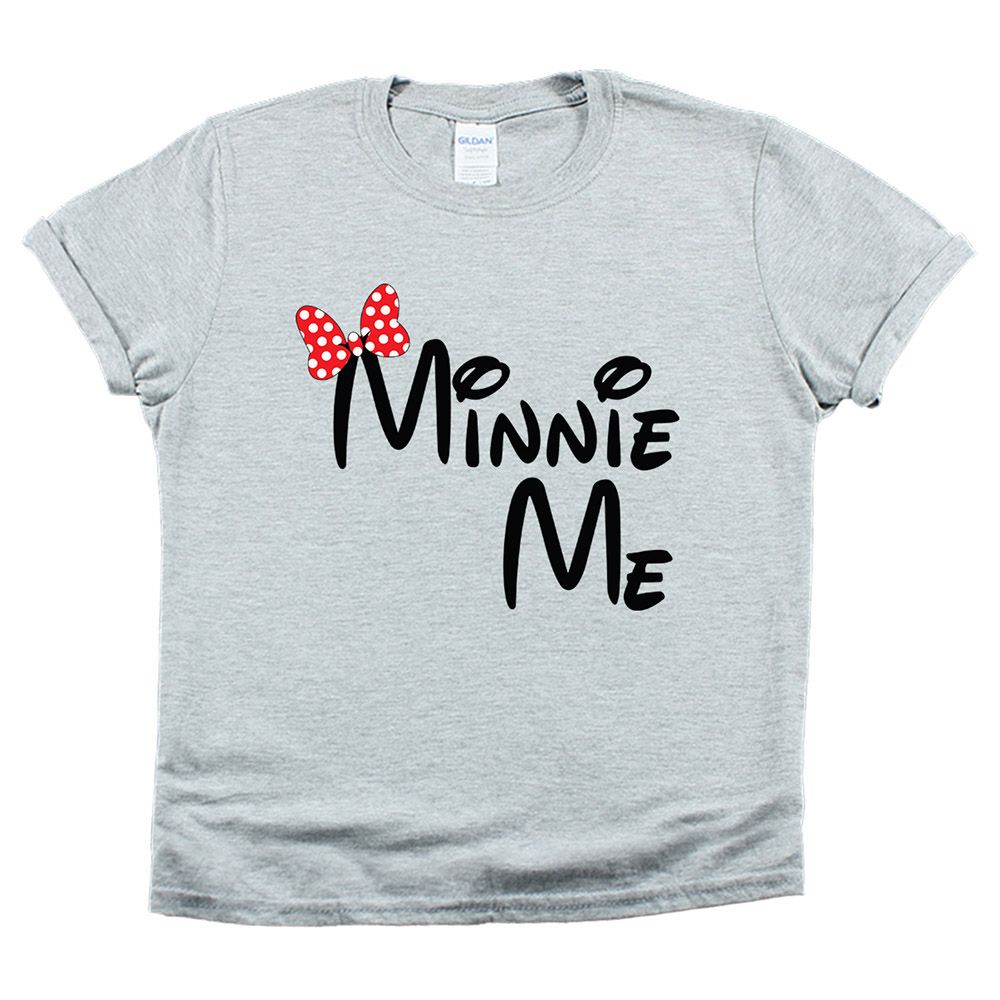 Matching Family Outfits - Daughter "Minnie Me" T-Shirt - Grey