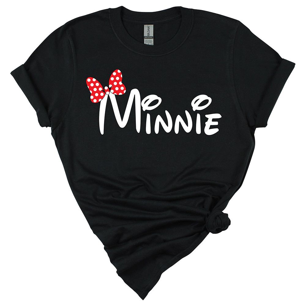 Matching Family Outfits - Mom "Minnie" T-Shirt - Black